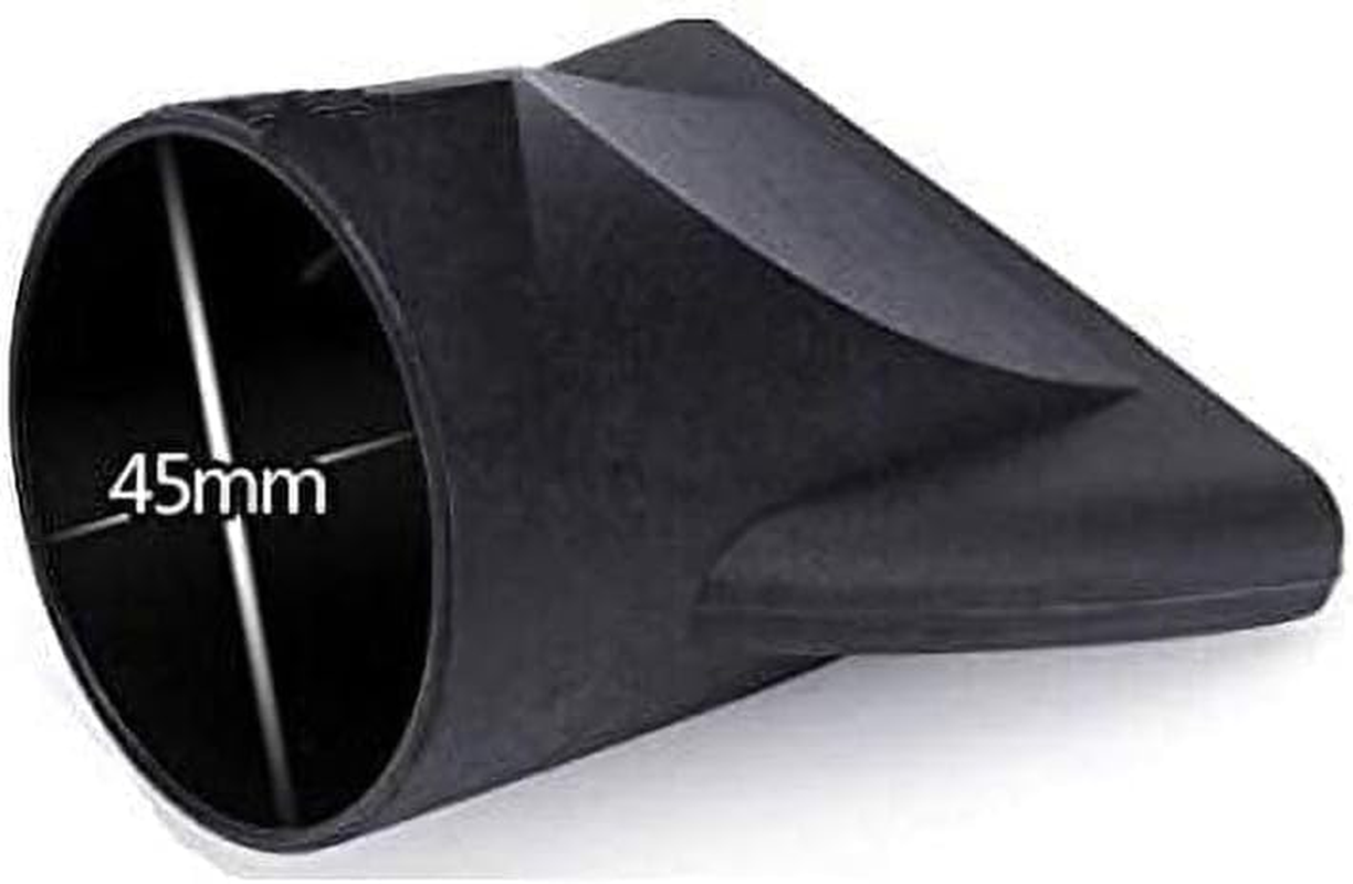 2Pcs Black Blow Dryer Attachment Not Universal Professional Hair Dryer Attachment Dryer Nozzle Replacement Narrow Concentrator Blow Flat for Diameter 4.3Cm to 4.5Cm Diffusers Hair Dryers Accessories