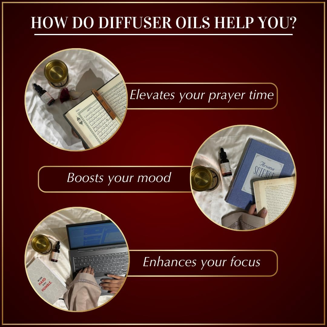 Oud Diffuser Oil by Dukhni | 30Ml Arabic Fragrance Oil for Diffuser & Humidifier | Premium Oudh Essential Oil Blend I Relaxing Aromatherapy Oil for Home | Long-Lasting Scent image number 4