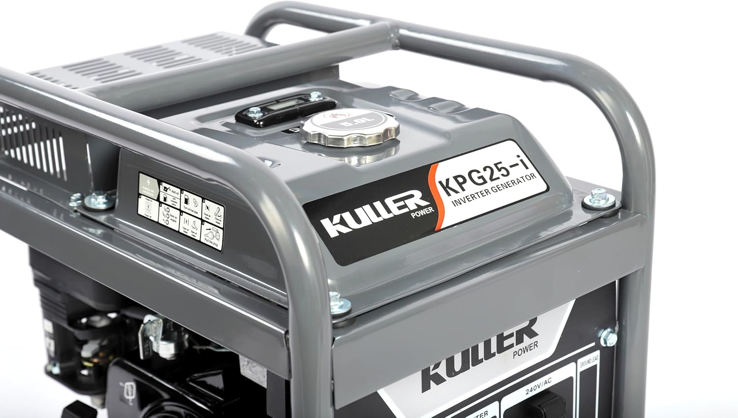 KULLER 2500W Pure Sine Wave Single-Phase Petrol Inverter Backup Generator image number 4