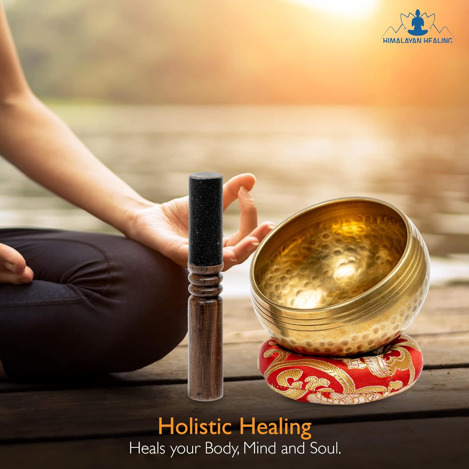 Tibetan Singing Bowls Set~ Meditation Sound Bowl Hand Hammered in Nepal for Yoga, Meditation, Mindfulness, Healing & Chakra Balancing~ (3.5 Inch) image number 1