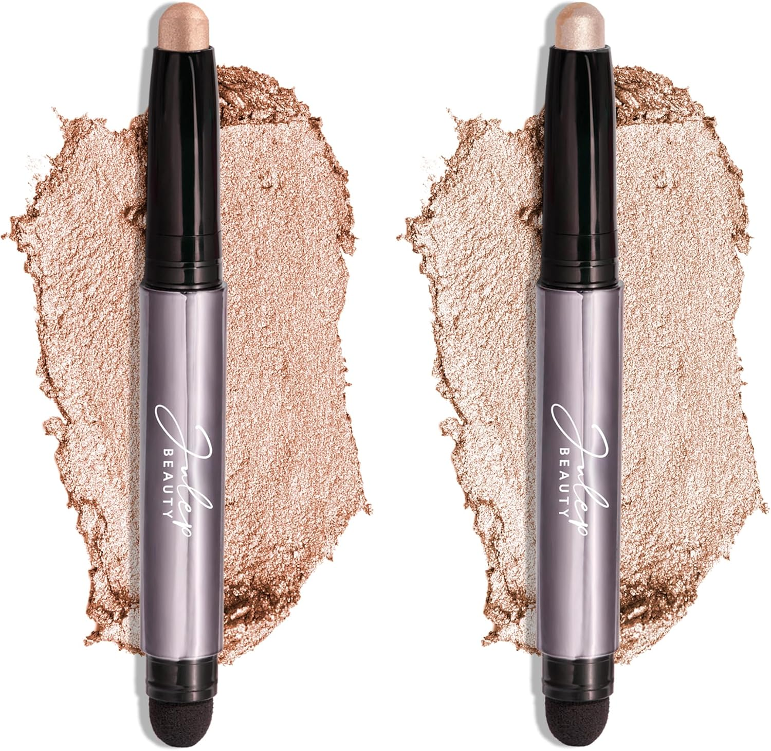 Julep Eyeshadow 101 Creme to Powder Waterproof Eyeshadow Stick Duo, Champagne Shimmer and Pearl Shimmer - 12 Sand Shimmer image number 5