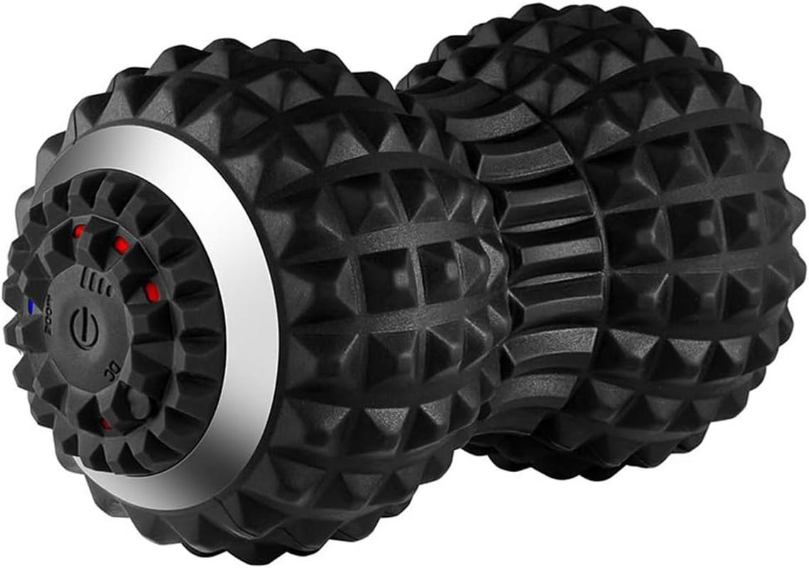 PORIYA Vibrating Roller Massager,Lightweight 4 Vibration Levels,Electric Massage Ball for Pain Relief,Back& Foot&Muscle Massager Portable and Rechargeable,Adjustable Intensity (Black) image number 6