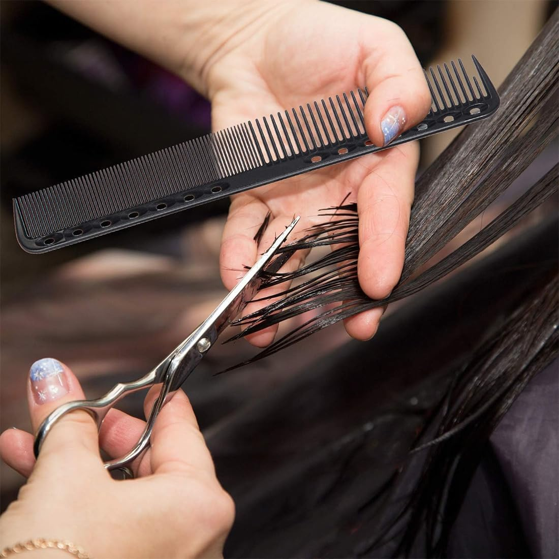 NIANOPKM 4 Hair Combs - Shatterproof Premium Men'S Antistatic Hair Comb Hairdresser for Hair Cutting - Men & Women - Hair Cutting Comb - Hair Comb - Comb Antistatic - Shaving Comb image number 1