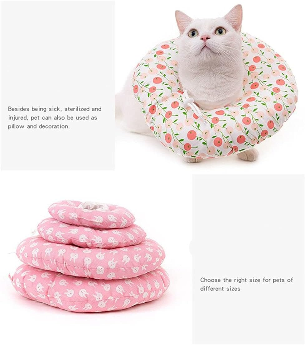 Ducomi Molly 1 Pcs Adjustable Soft Pet Dog Cat Recovery Collar Wound Healing Post-Surgical Surgical Collar, XS, Universe image number 5