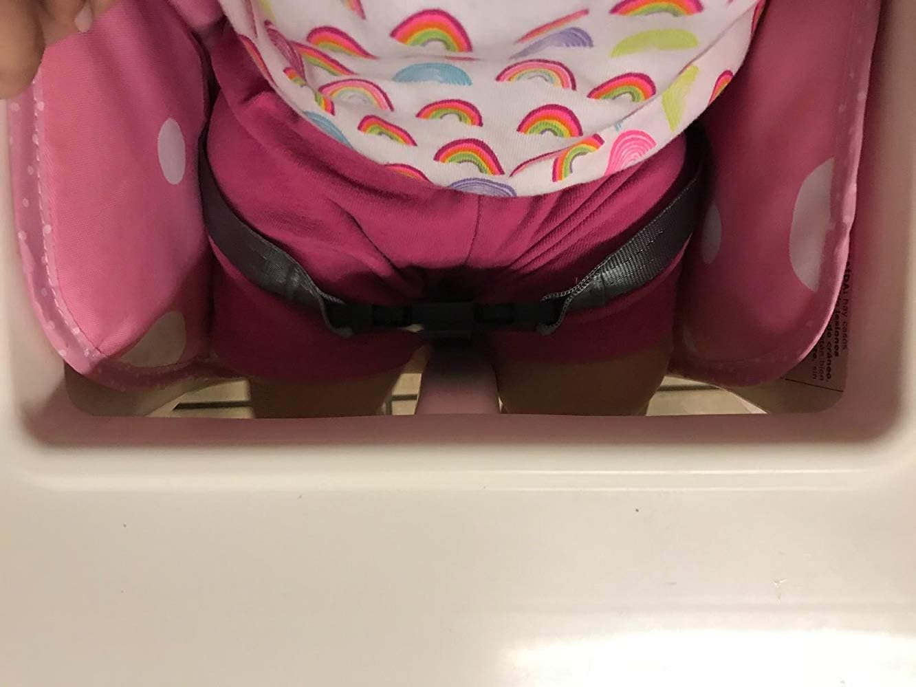 Zama Seat Covers & Cushion Compatible for IKEA Antilop Highchair Washable Foldable Baby Highchair Cover Childs Chair Cushion (Pink