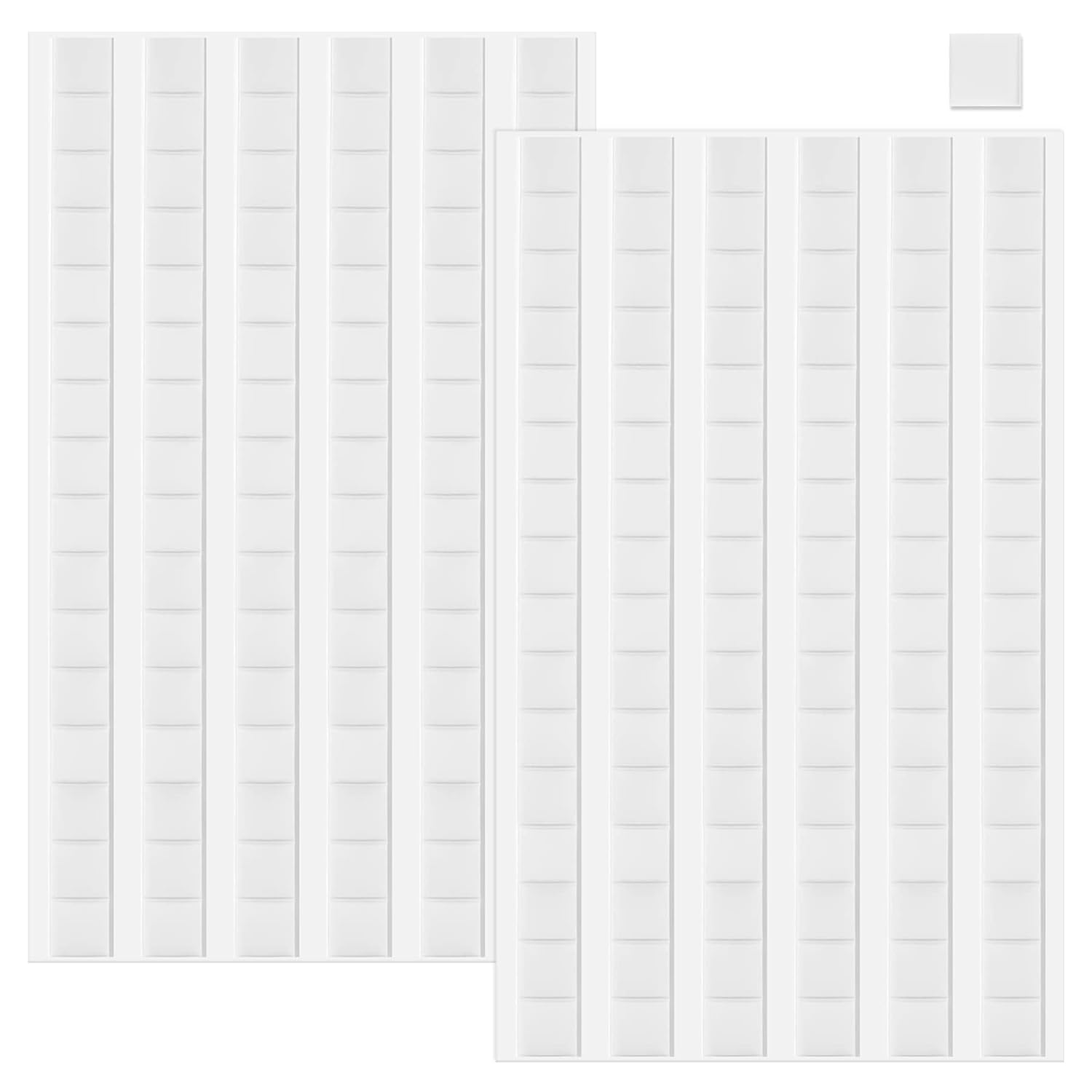 JULBEAR 288 Pcs Sticky Tack, Removable Adhesive Poster Putty, Reusable Wall Safe Mounting Tack for Hanging Pictures and Museum Art Photography (White, Blue, Pink)