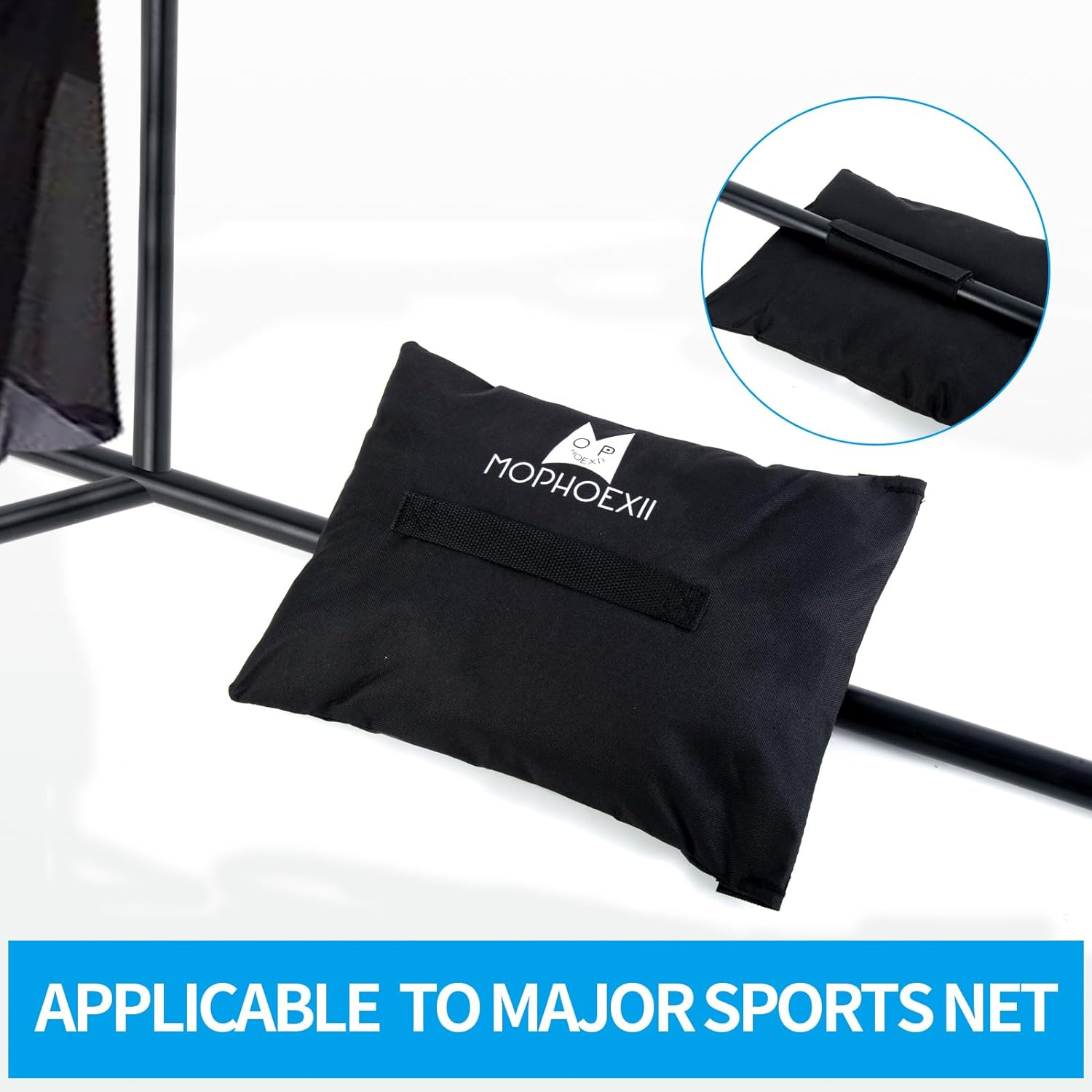 MOPHOEXII Sports Net Sandbags,All Sport Sandbags for Baseball Nets, Soccer Goals, Golf Nets, Football Nets, Hockey Nets,Weighted Anchor Bags - Orange-4 Pack image number 3