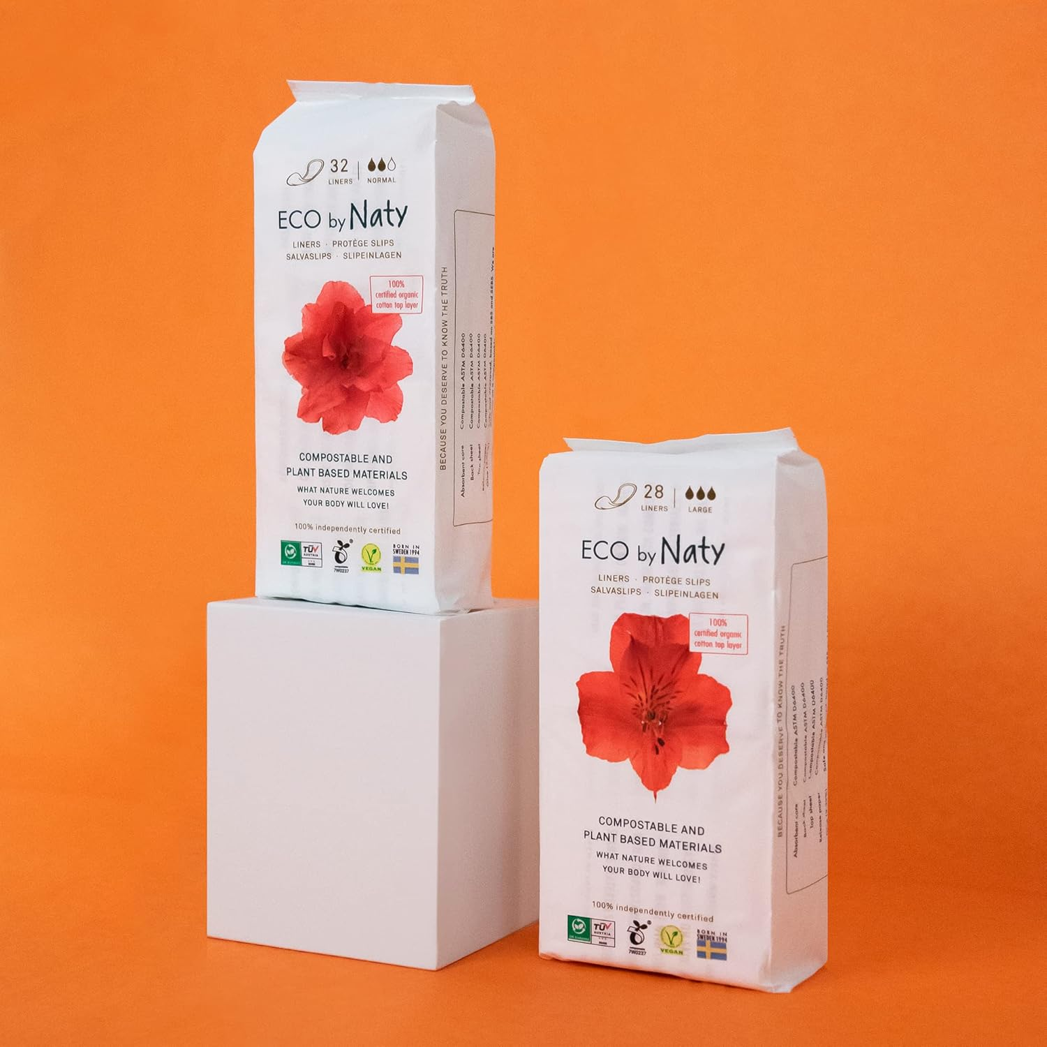 Eco by Naty Eco by Naty Pantyliners Normal 32 Pcs, 32 Count image number 5