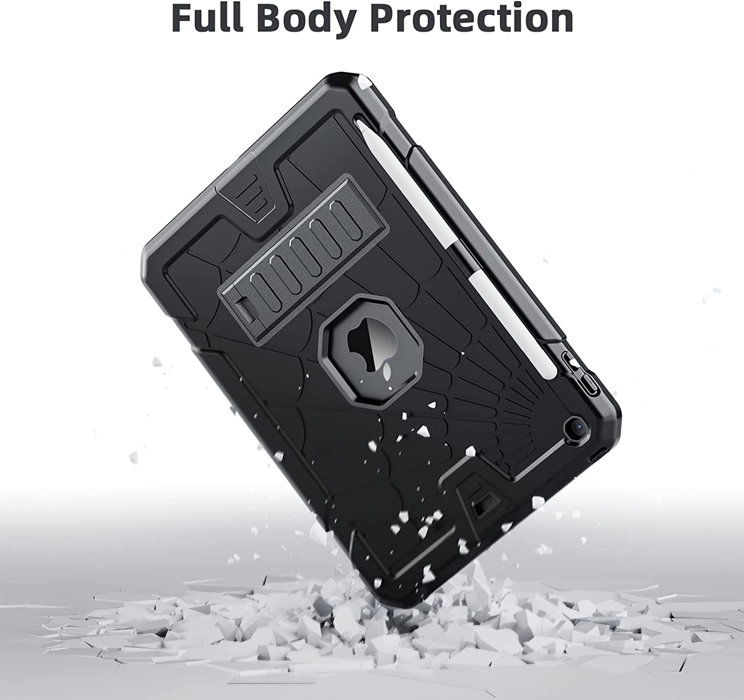 Herize Ipad 6Th Generation Cases Cover for Kids | Ipad 5Th Generation Case 9.7 Inch W/Pencil Holder Ipad 9.7 Case W/Stand for Boys Girls | Heavy Duty Rugged Ipad Case 6Th/5Th 2018/2017 image number 5