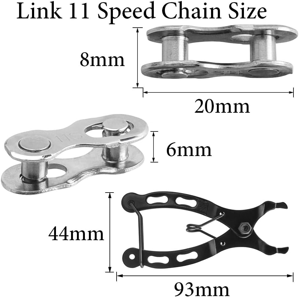 Yakamoz 10Pairs Quick Reusable Bike Chain Master Link 11 Speed Chain Joint Connector with Bike Chain Plier for Speed Chains Repair Tool Kit image number 6