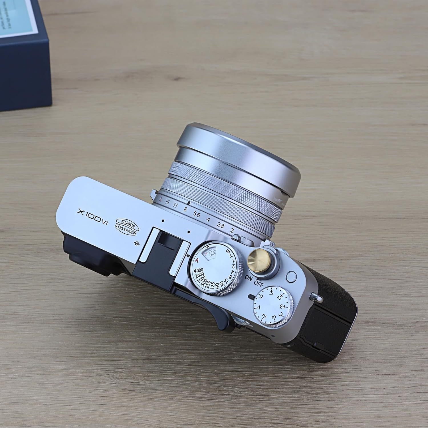 Haoge Square Metal Lens Hood for Fuji X100VI Fujifilm Finepix X100V X100F X100 X100S X100T X70 Camera Accessories Silver Lh-X54W+Cap-X54W Lens Shade with Cap and 49Mm Adapter Ring image number 6