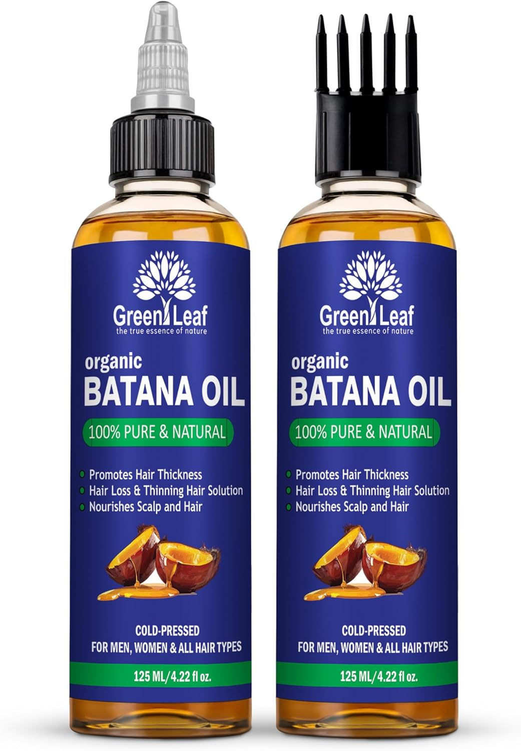 Organic Batana Oil for Hair | 100% Pure & Natural Batana Oil Skin Moisturizer Eyebrows | Premium Quality | Cold-Pressed, Unrefined Batana Oil from Honduras | Ideal for Men & Women | 125 ML image number 2
