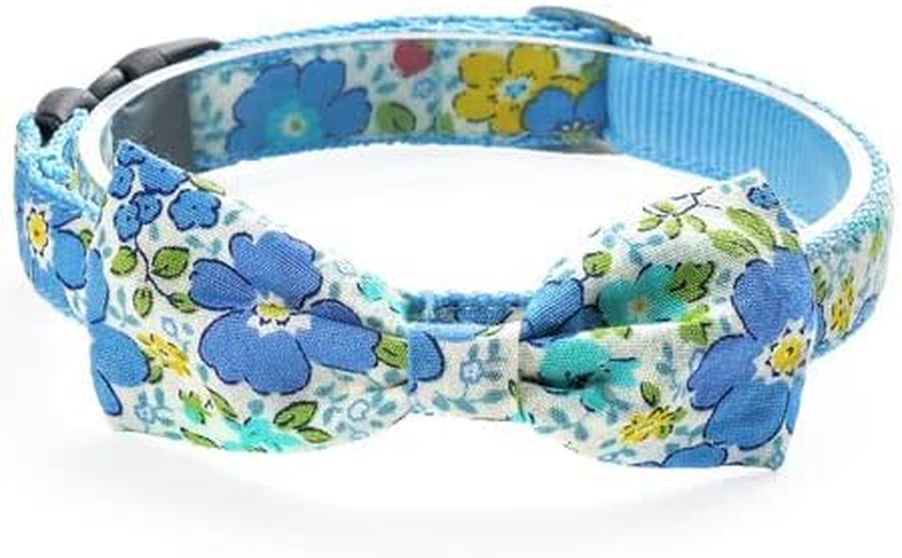 Cat Color Floral Ribbon Blue S