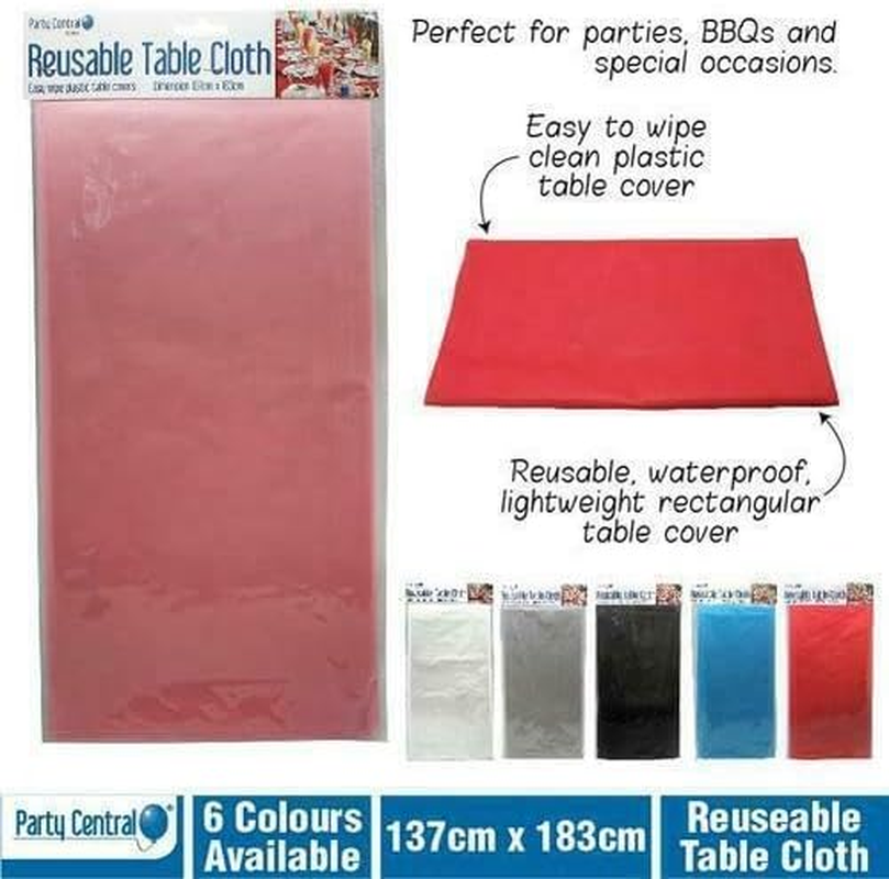 Tootoo 1PK Wedding Party Table Cover Cloth Plastic Table Cloth Birthday Random 7 Colour image number 3
