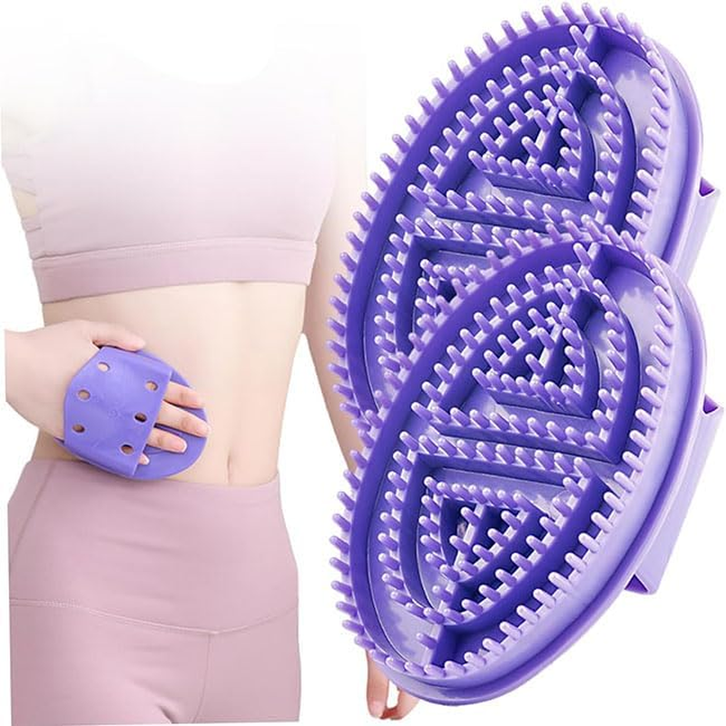 Limcryspp 2 Pcs Meridian Massage Comb, Soft Rubber Body Massager for Full-Body Relaxation, Anti-Cellulite Shaping Tool with Non-Scratch Teeth, Handheld Lymphatic Drainage Massager for Legs Thighs and Back image number 5