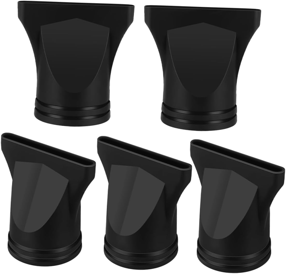 LOORGVEL 5Pcs Hair Dryer Nozzles Attachments for Hair Dryers Narrow Concentrator Nozzle Diffuser Attachment Fit Heat-Resistant Plastic image number 3