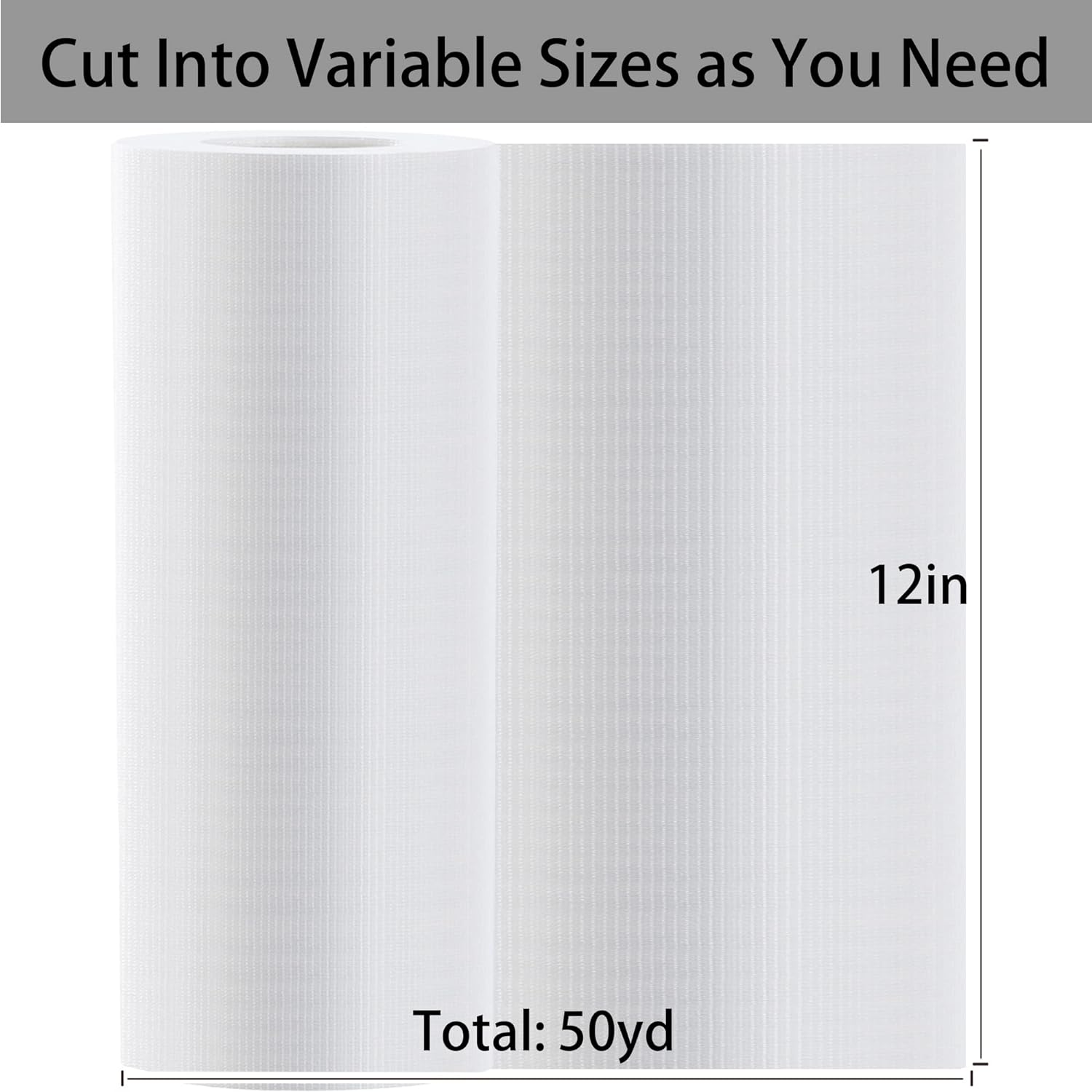 Water Soluble Stabilizer for Embroidery Topping Film (12 in X 50 Yd Roll), 35Um Clear Embroidery Stabilizers - Wash Away Embroidery Stabilizer for Machine Embroidery Stabilizer and Hand Sewing image number 3