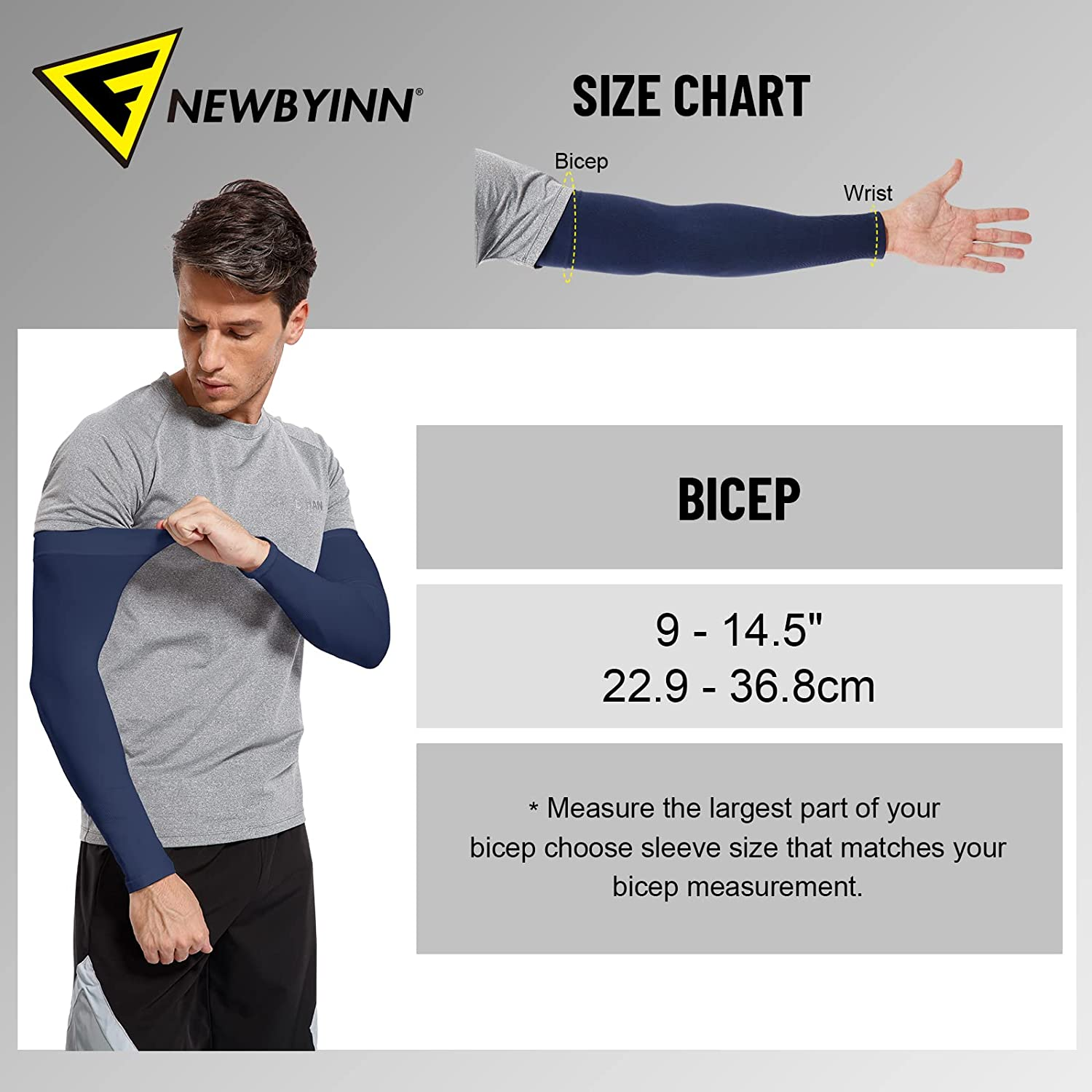 Arm Sleeves for Women Men Youth, Compression UV Sun Protection Sleeves to Cover Arms image number 1