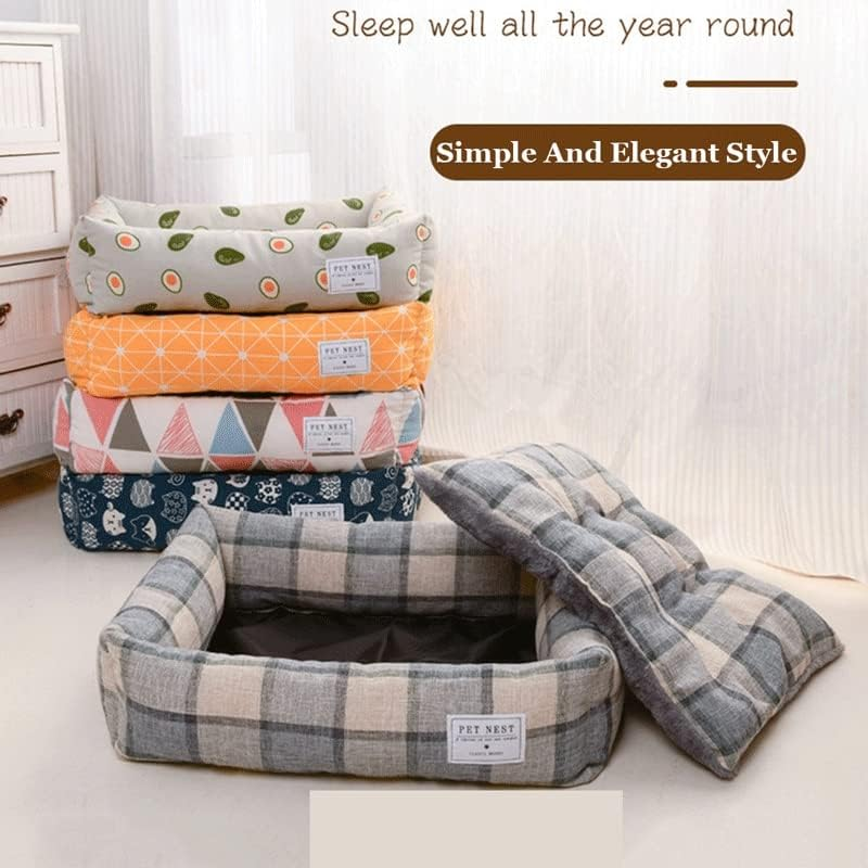 Dog Bed Mattress Waterproof Dog Bed Large Small Dog Bed Lounge Sofa 115 * 85CM Washable Dog Pillow Mattress with Water Resistant Oxford Fabric for Dog Crate (Color : A, Size : L (60Cm*50Cm)) image number 6