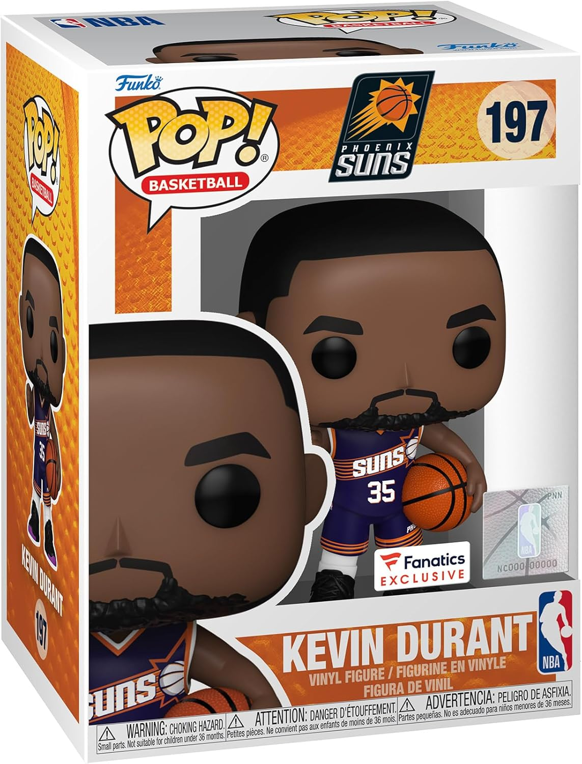 Funko Pop! NBA Suns Kevin Durant US Exclusive Vinyl Figure image number 1