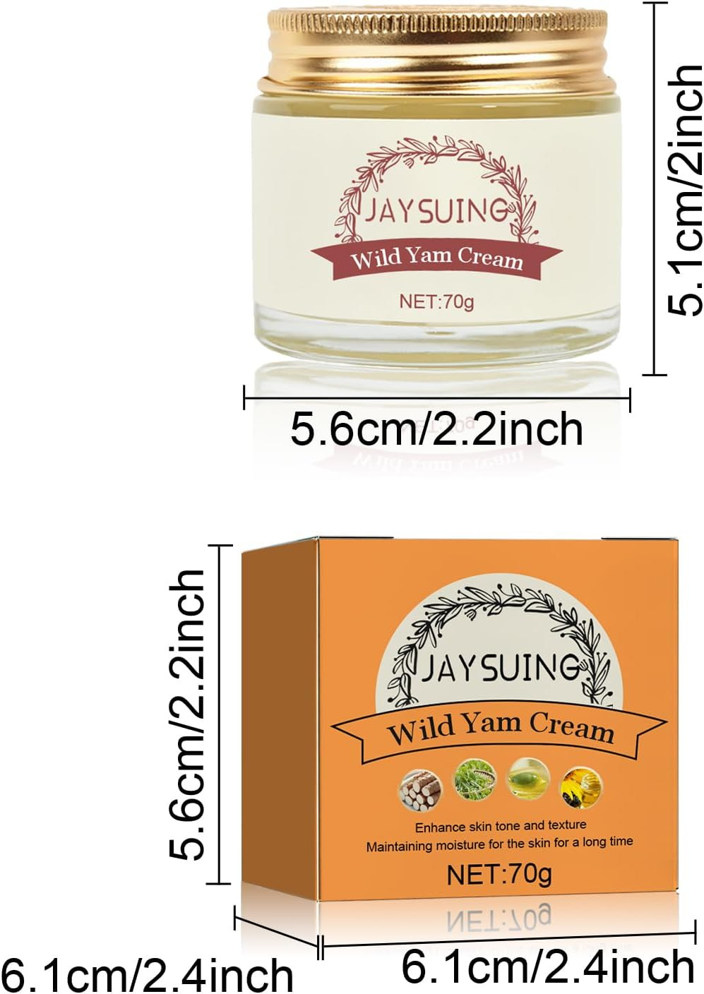 Wild Yam Cream, Enriched Wild Yam Cream Organic, Wild Yam Cream Organic for Hormone Balance for All Skin Types