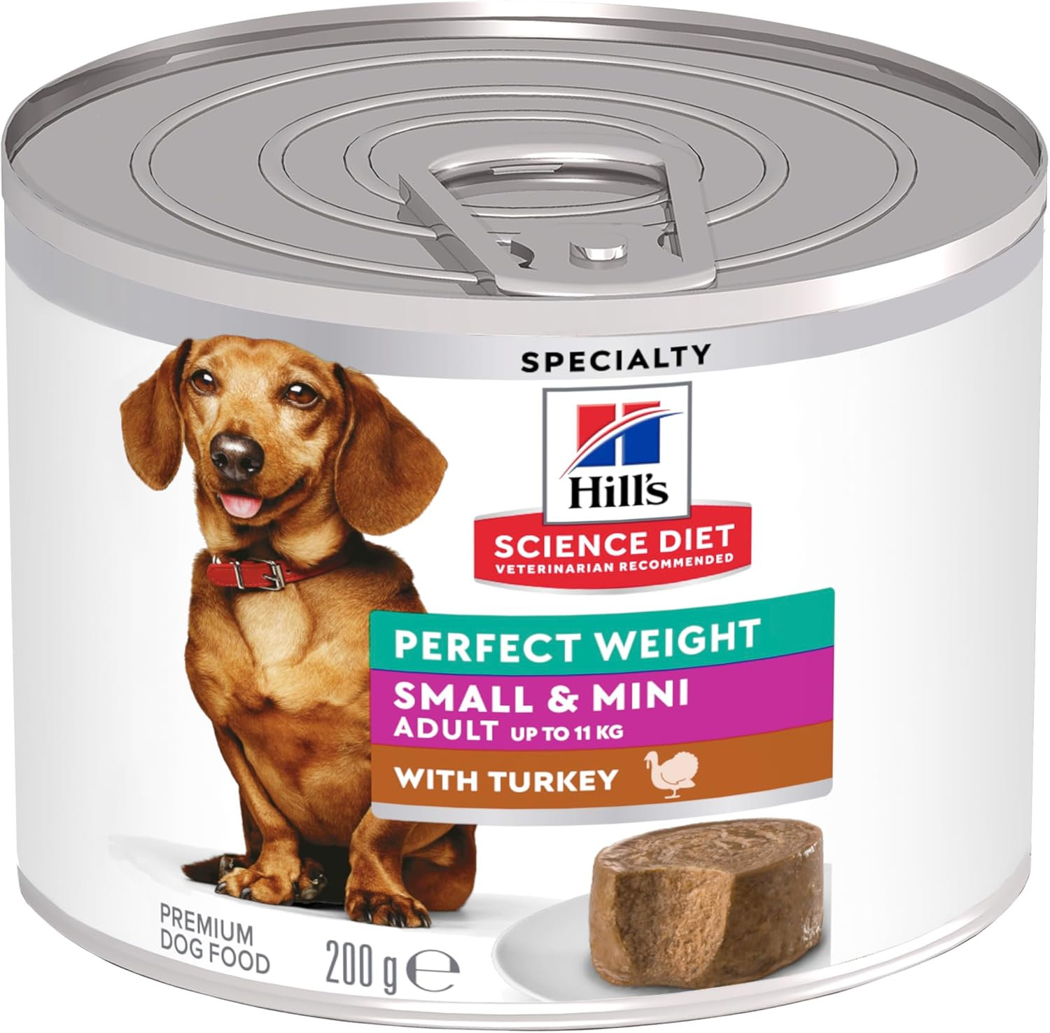 Hill'S Science Diet Perfect Weight Small & Mini with Turkey Canned Dog Food 12X200G image number 3