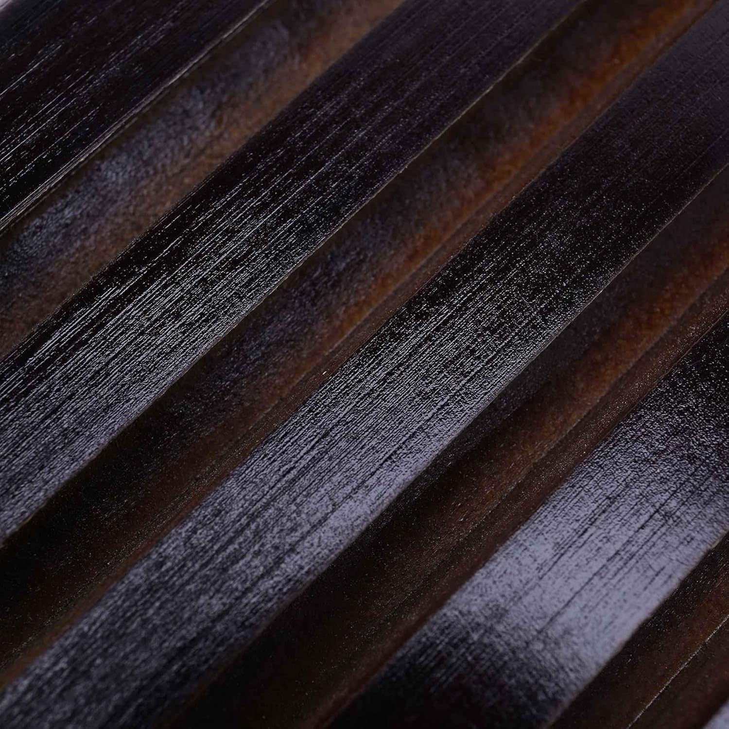 Spacesea Display Stand Rack Coin Holder 4 Rows Torched Wood Challenge Display Coin Holder Stand image number 6