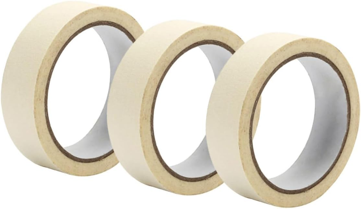 3Rolls Separation Marking Paper Tape Hand Tears Masking Tape for Painting Labeling Packing Craft image number 5