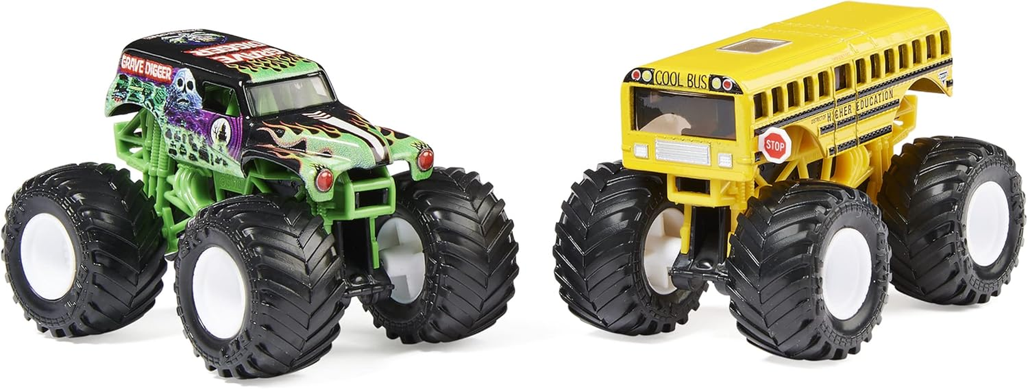 Monster Jam, Official 1:64 Scale Die-Cast Monster Trucks 2-Pack (Style May Vary)