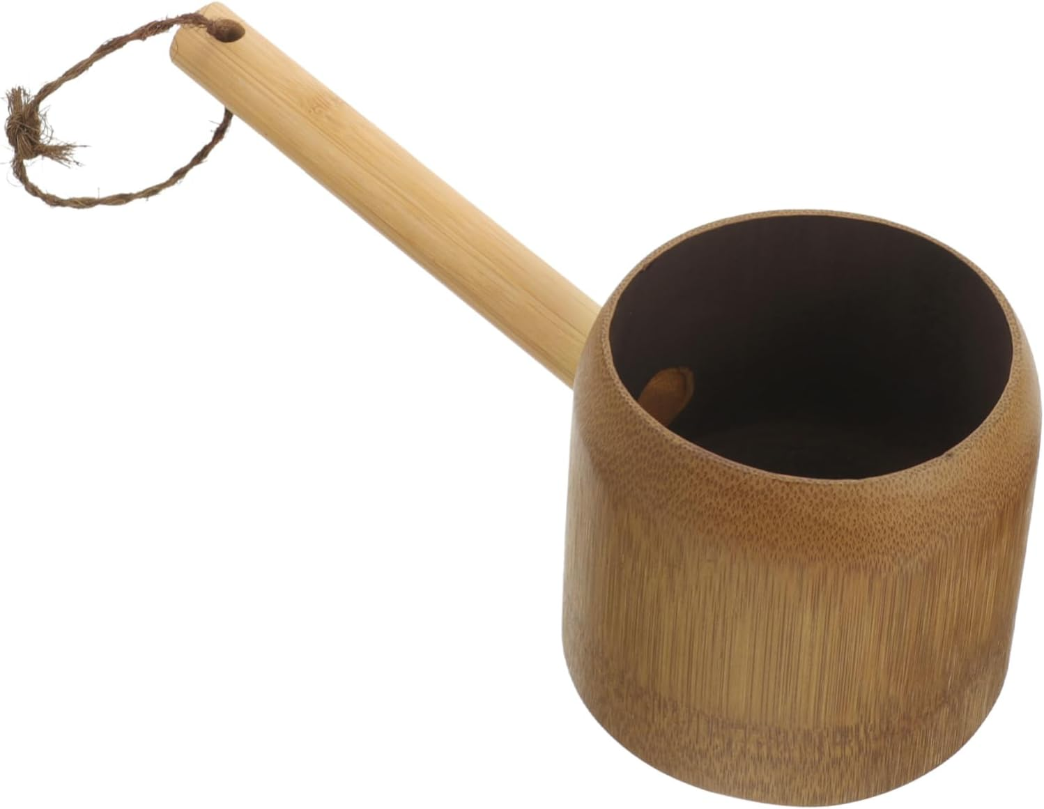 Healeved Bamboo Shampoo Spoon Dipper Water Bucket Indoor Watering Ladle Bath Cup for Rinsing Hair Shower Bucket Bathroom Mug Bath Rinser Cup Bath Water Cup Bathroom Shower Ladle Ladles image number 4