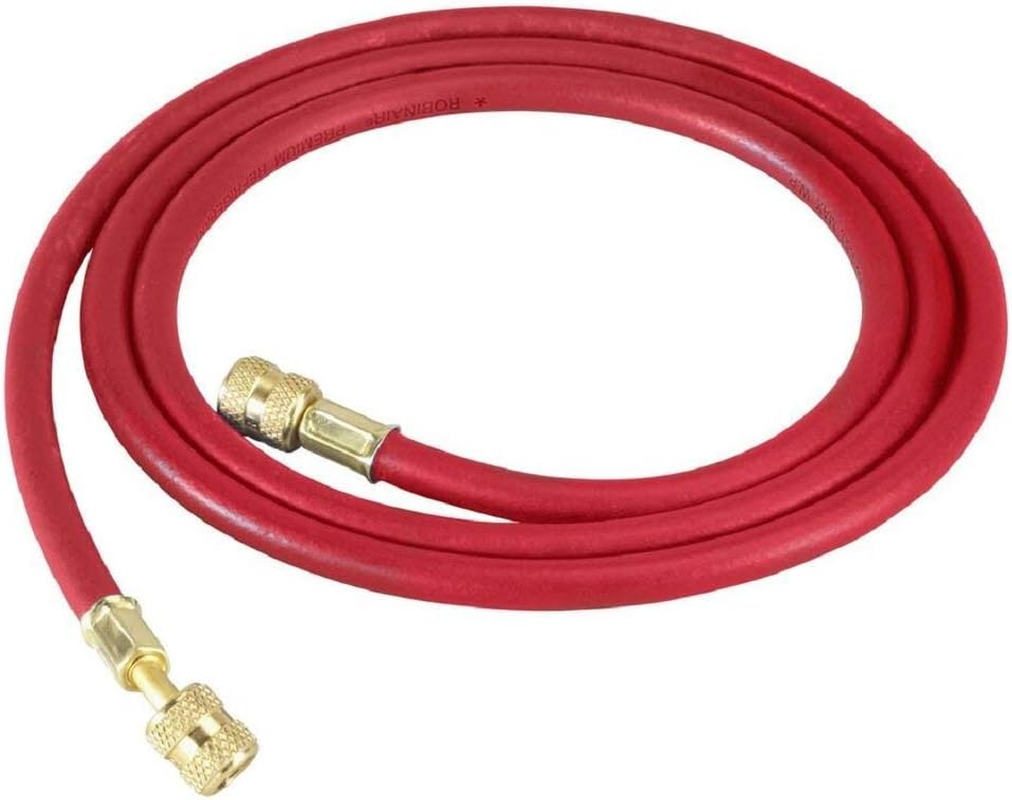 Robinair 1/4 Inch Premium Refrigerant Charging Hose 72-Inch Length, Red