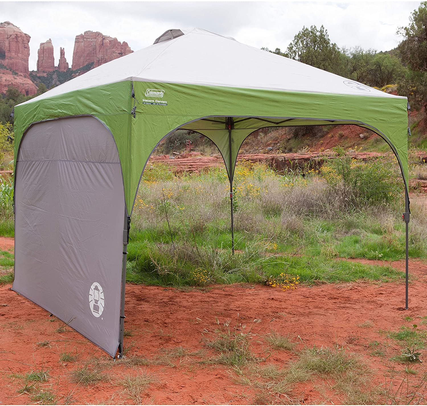 Coleman Sidewall Accessory for 10X10Ft Pop-Up Canopy Sun Shelters, Removable Shelter Wall to Block Sun, Wind, & Rain, UPF 50+ Sun Protection image number 3