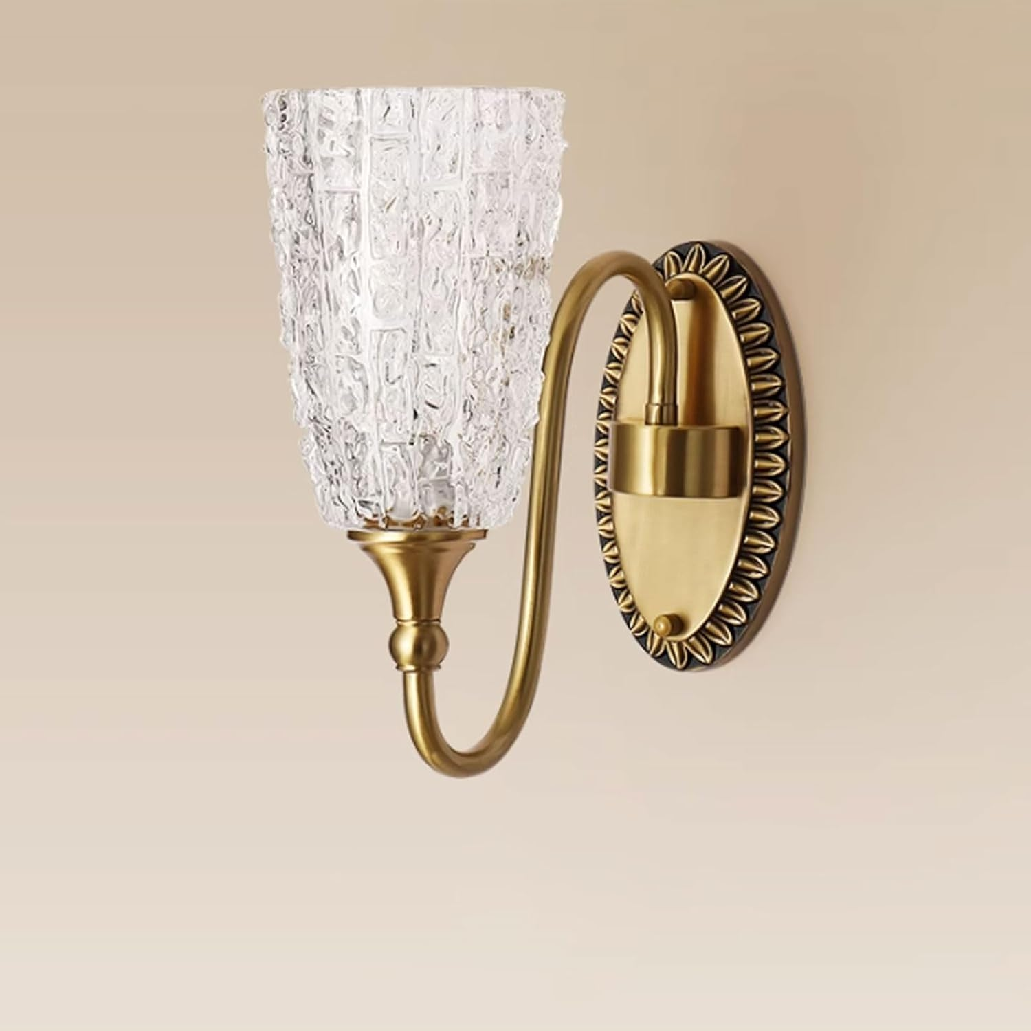 Wall Mount Sconces Wall Lamp with Water Glass Wall Lamp Retro Bathroom Lighting Fixtures Suitable for Bedroom Living Room Wall Lighting image number 4