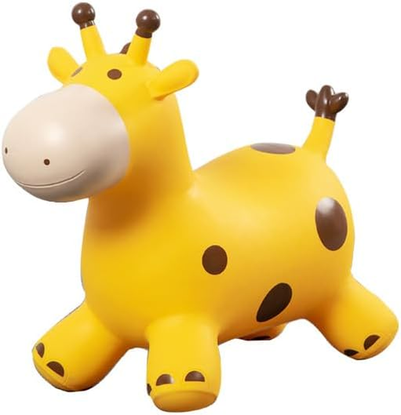 Giraffe Bouncy Horse Hopper - Inflatable Animals Ride-On Bouncer for Toddlers, Fun Hopping Toy for Kids Ages 2 Years+ Boys and Girls image number 1