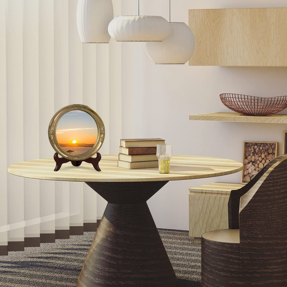 2 PCS Wooden Plate Stands, Wooden Decorative Plate Stand, Wooden Display Stand, for Home Decorations, Picture Frame, Easels, Artwork (20 CM) image number 6