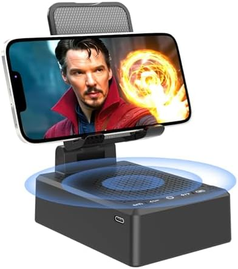 Naytrion-Hi-Fi Speakers with Phone Holder,Gifts for Men Women,Multifunctional Portable Speaker with Built-In Phone Stand,Birthday Gifts,Gadgets for Men,Cool Tech Gadgets,Music & Home Office Use image number 1