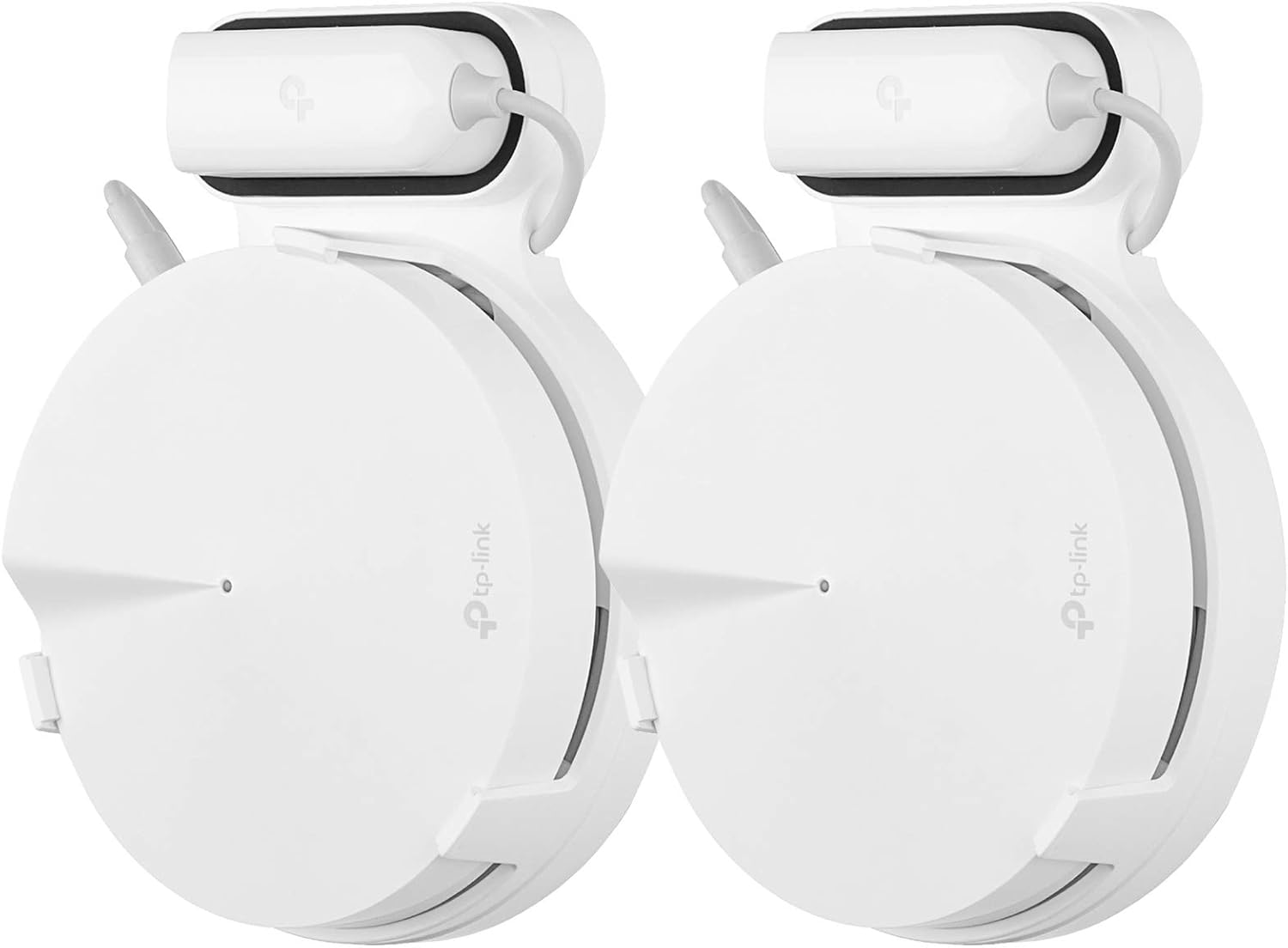 Outlet Wall Mount Stand for Tp Link Deco M5 Mesh Wifi, Sturdy Bracket Holder, No Tool, Messy Wires or Damage, Easy Mover Desktop Manager (2Pack) image number 4