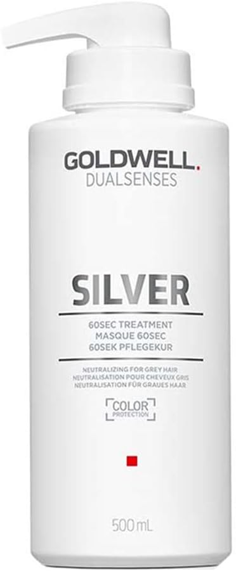 Goldwell Dualsenses Silver 60S Treatment 500Ml - Treatment for Grey and Cool Blond Hair