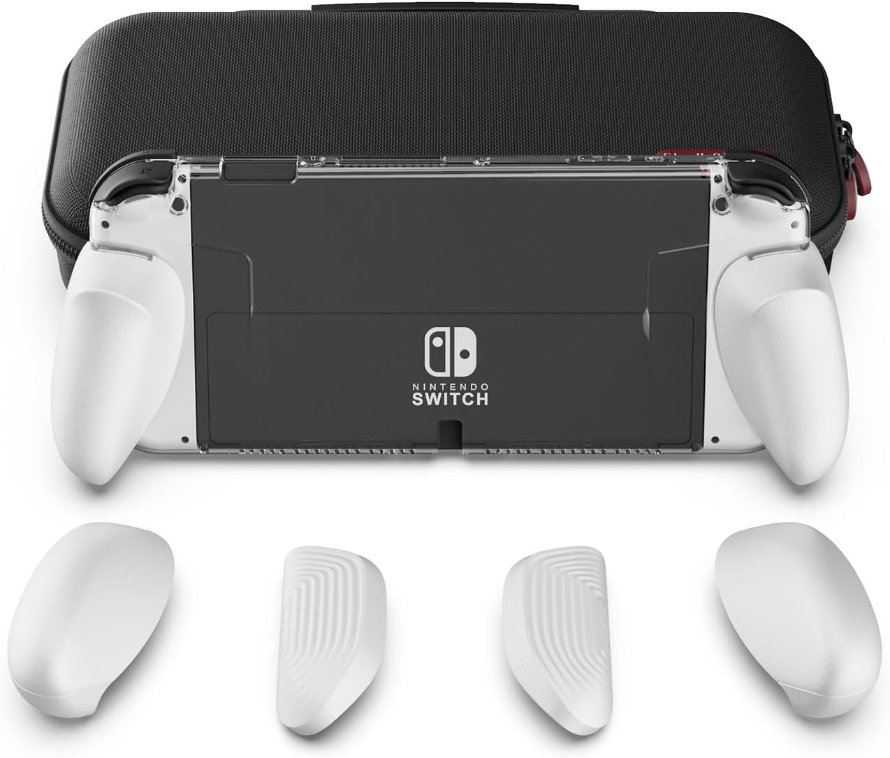 Skull & Co. Gripcase Bundle for Nintendo Switch OLED (White)