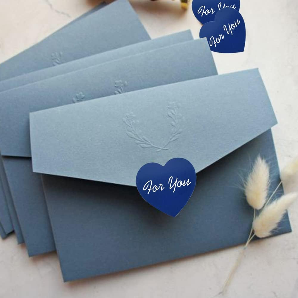 1500 Labels Blue Heart Stickers 1 Inch Heart Coding Shape Paper Labels for Wedding Anniversaries Invitation Envelopes Cute Decals for Water Bottle Packaging(3 Pcs/500 per Roll) - Light Purple image number 3