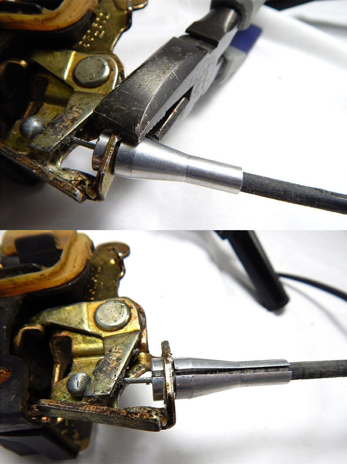 Car Door OEM Cable Fix Part for F-Series, E-Series, Ranger, Expedition, Excursion, Navigator - Vehicle Door Latch Lock Cable Repair Kit (6 Standard Ends and 2 Locking Cam) image number 1