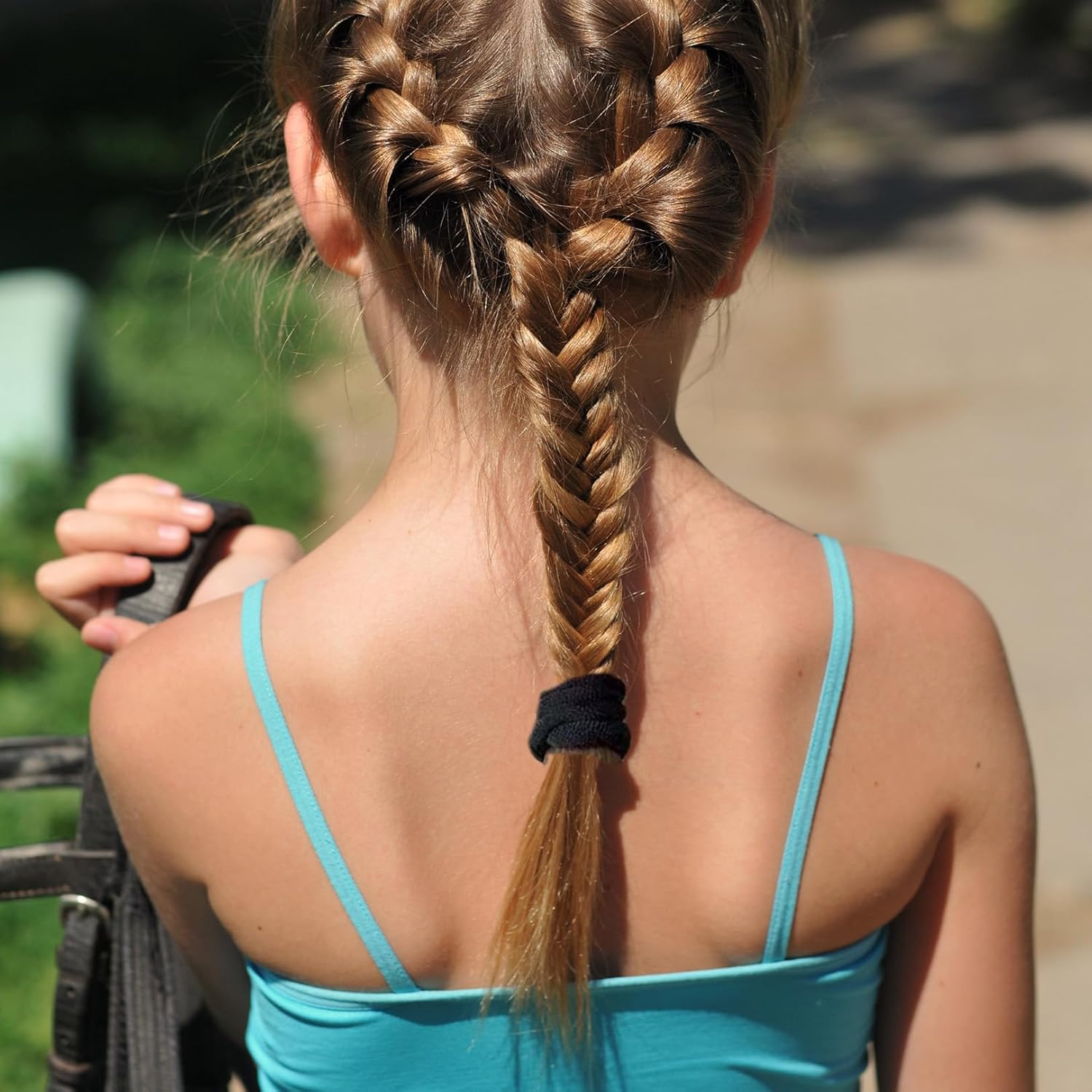 Pack of 30 Seamless Hair Bobbles, Hair Scrunchies for Women, Seamless Scrunchies, Black, Elastic Hair Rings, Cotton, Wide Hair Rings, for Thick Hair, Girls and Women, for Ponytail Bun image number 4