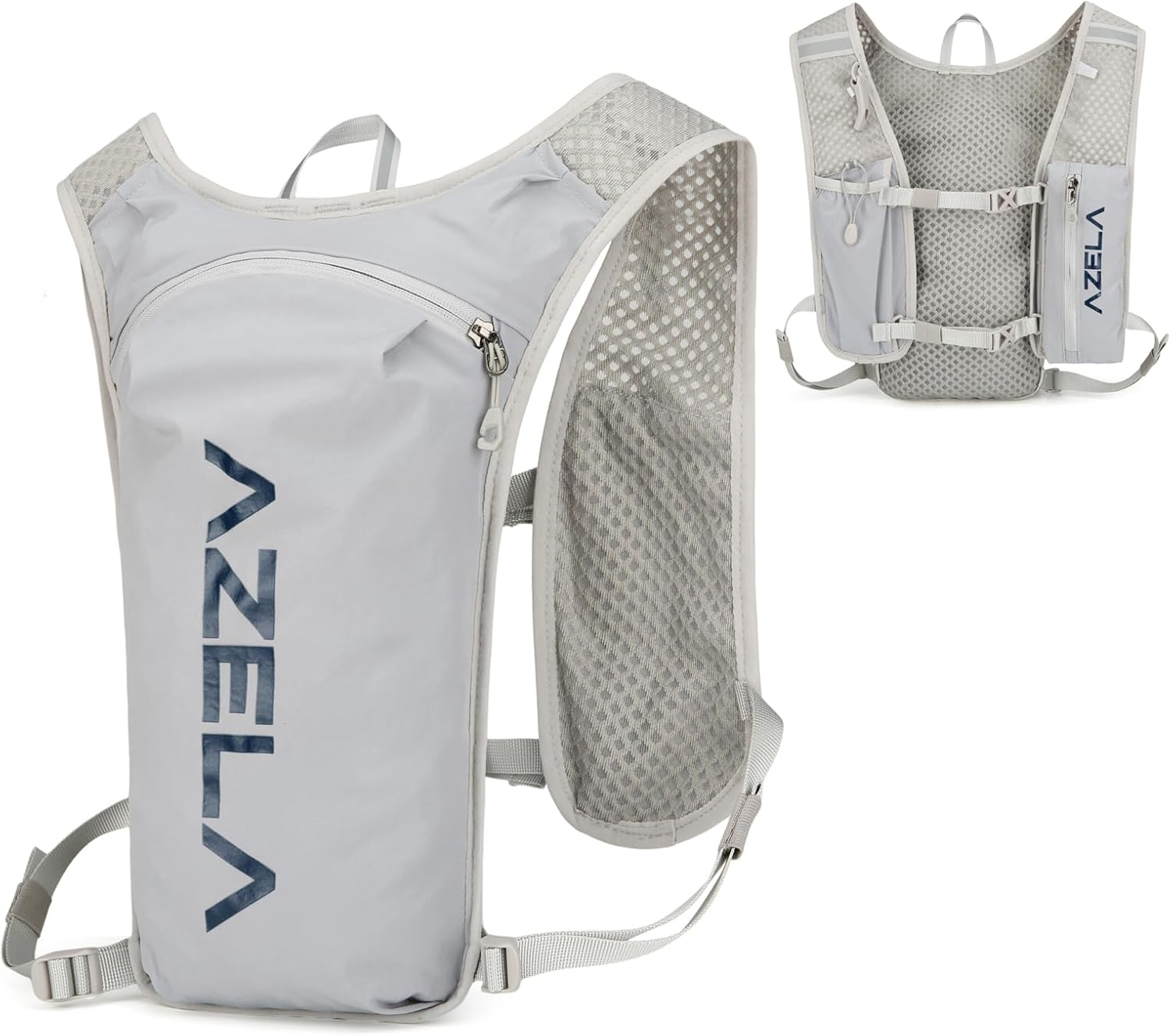 AQIIGOSE Running Hydration Vest, Lightweight Hydration Backpack for Women Men Jogging Trail Race Marathon Cycling Hiking Climbing Camping