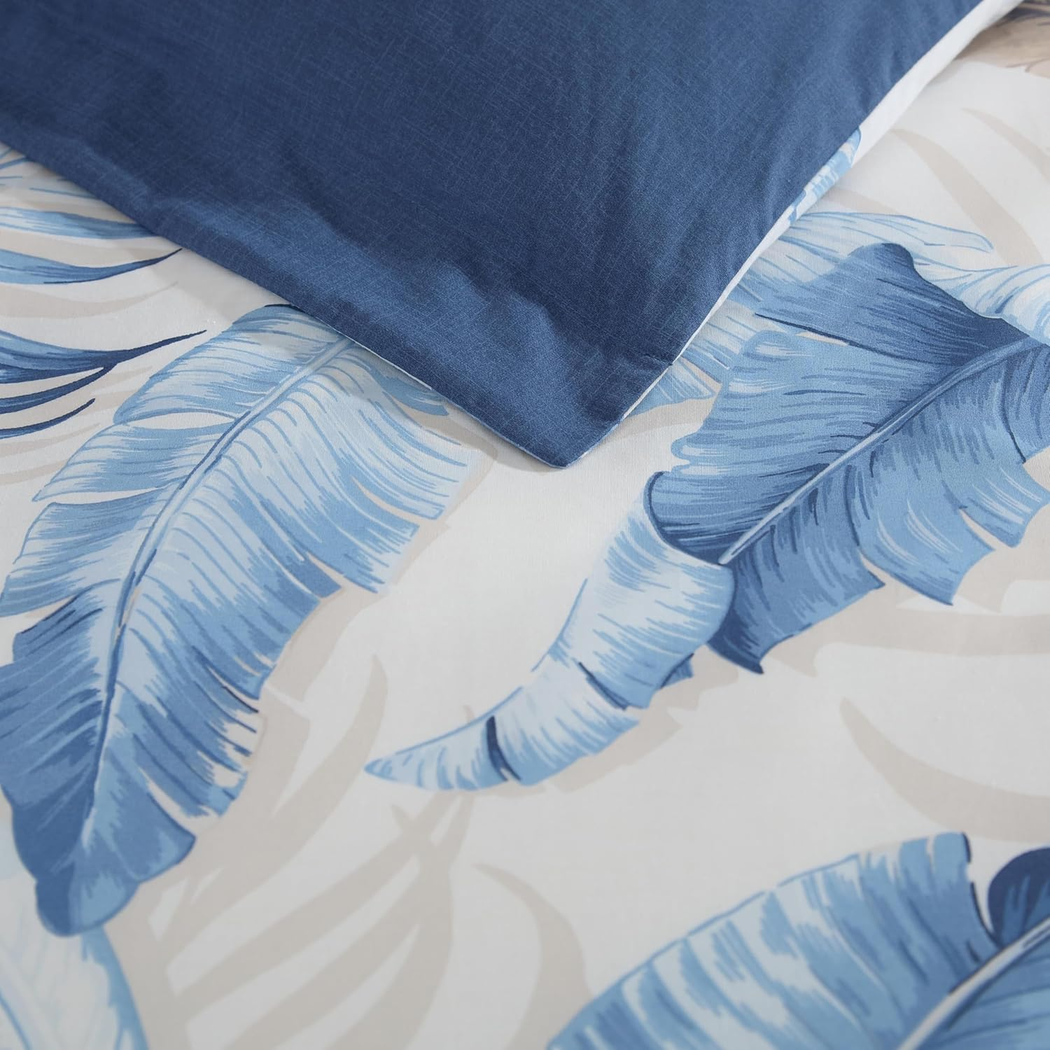 TOMMY BAHAMA Palmiers Quilt Cover Set - Queen Blue