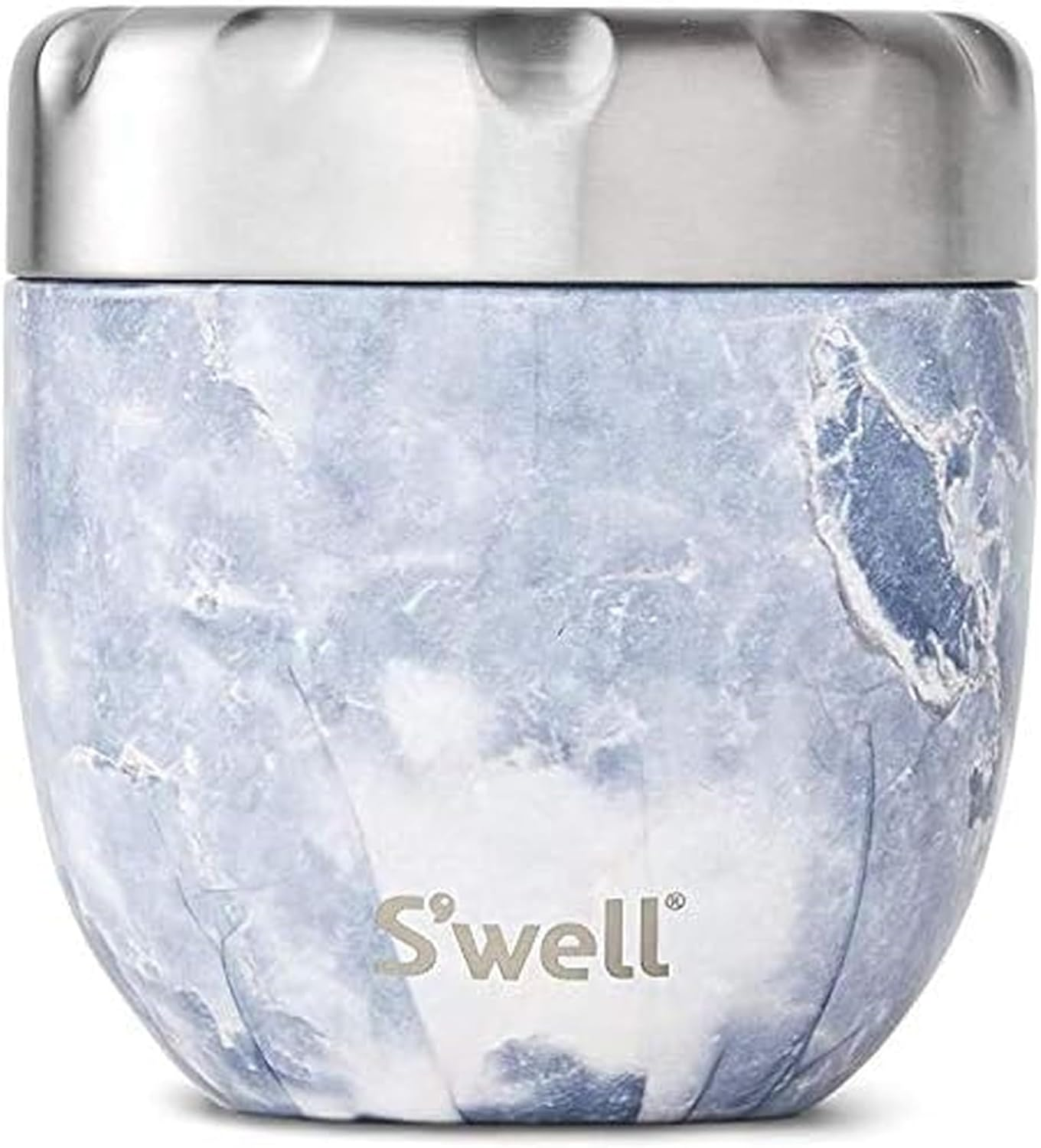 S'Well Stainless Steel Salad Bowl Kit - 64Oz, Azurite - Comes with 2Oz Condiment Container and Removable Tray for Organization - Leak-Proof, Easy to Clean, Dishwasher Safe image number 4