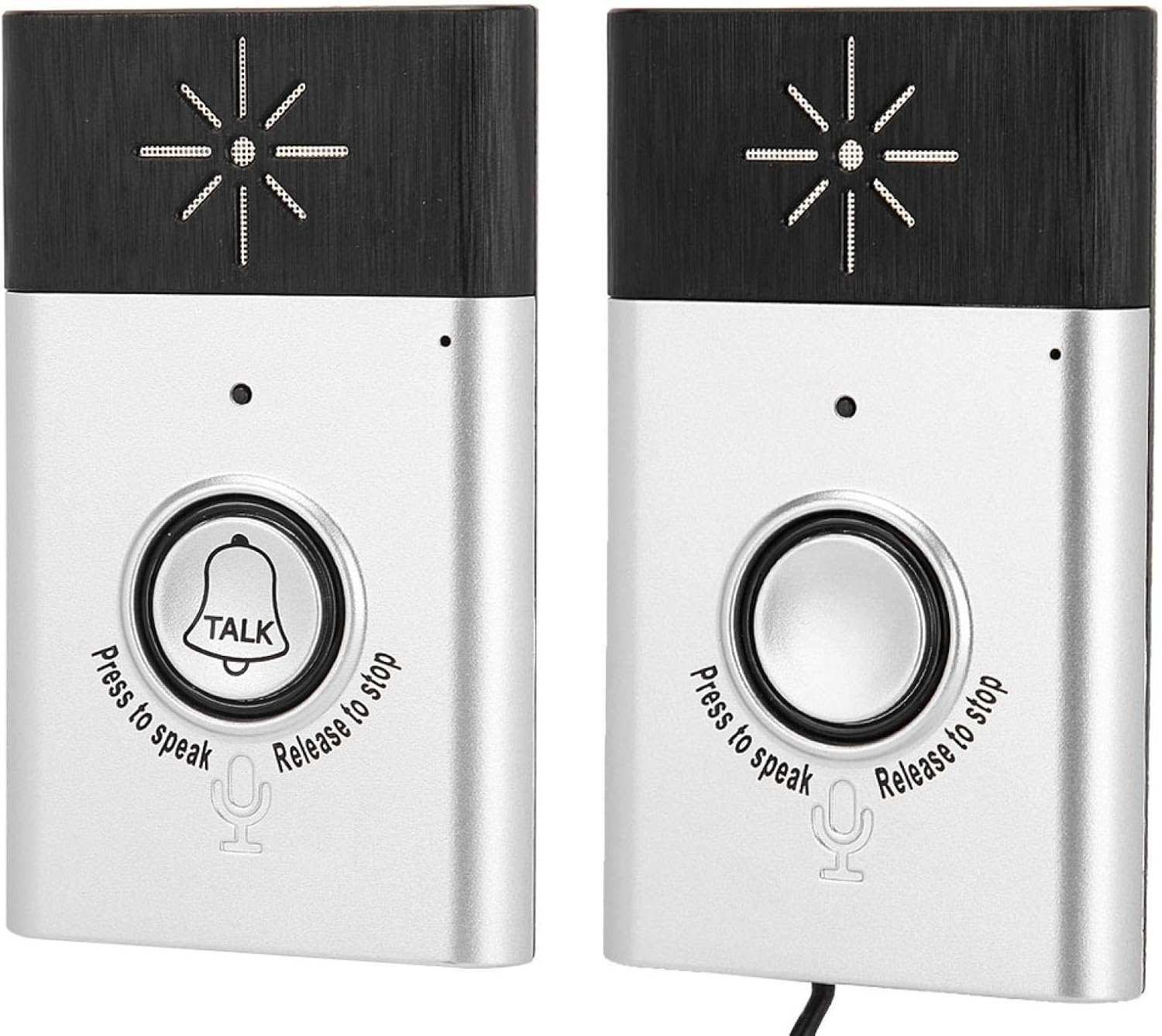 Liukouu 2.4Ghz Mini Portable Dual Way Voice Intercom Wireless Doorbell Intercom System with Doorbell image number 5