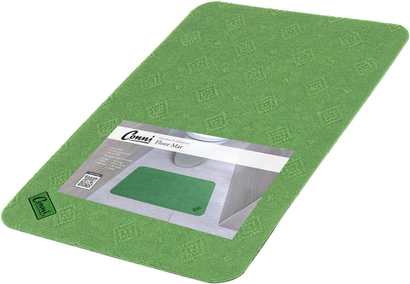 Conni Floor Mat Compact - Absorbent Waterproof and Low Profile, 45 X 70Cm, Pebble