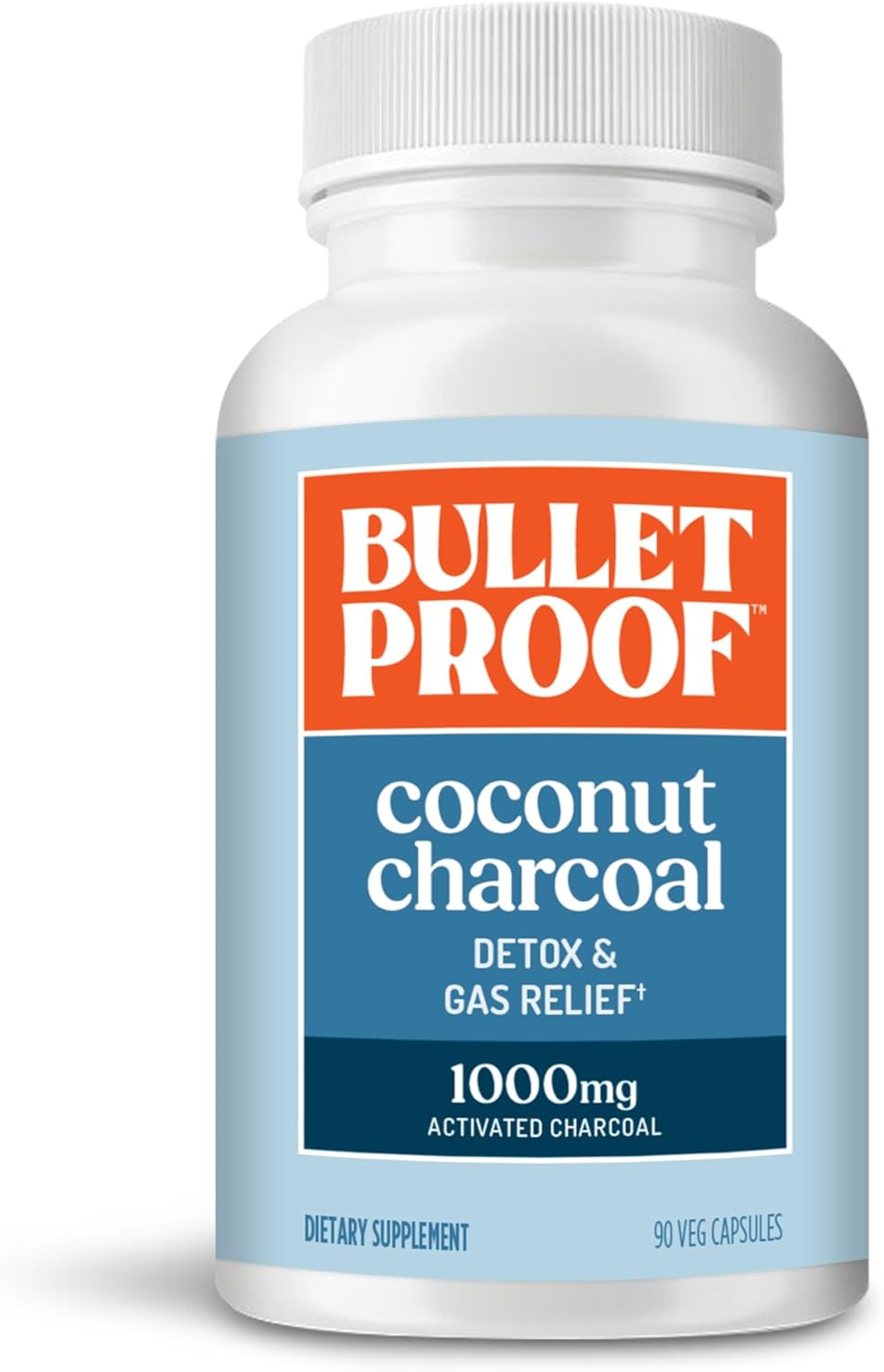 Bulletproof Coconut Charcoal, Supports Better Digestion and Gas Relief (90 Capsules) image number 6