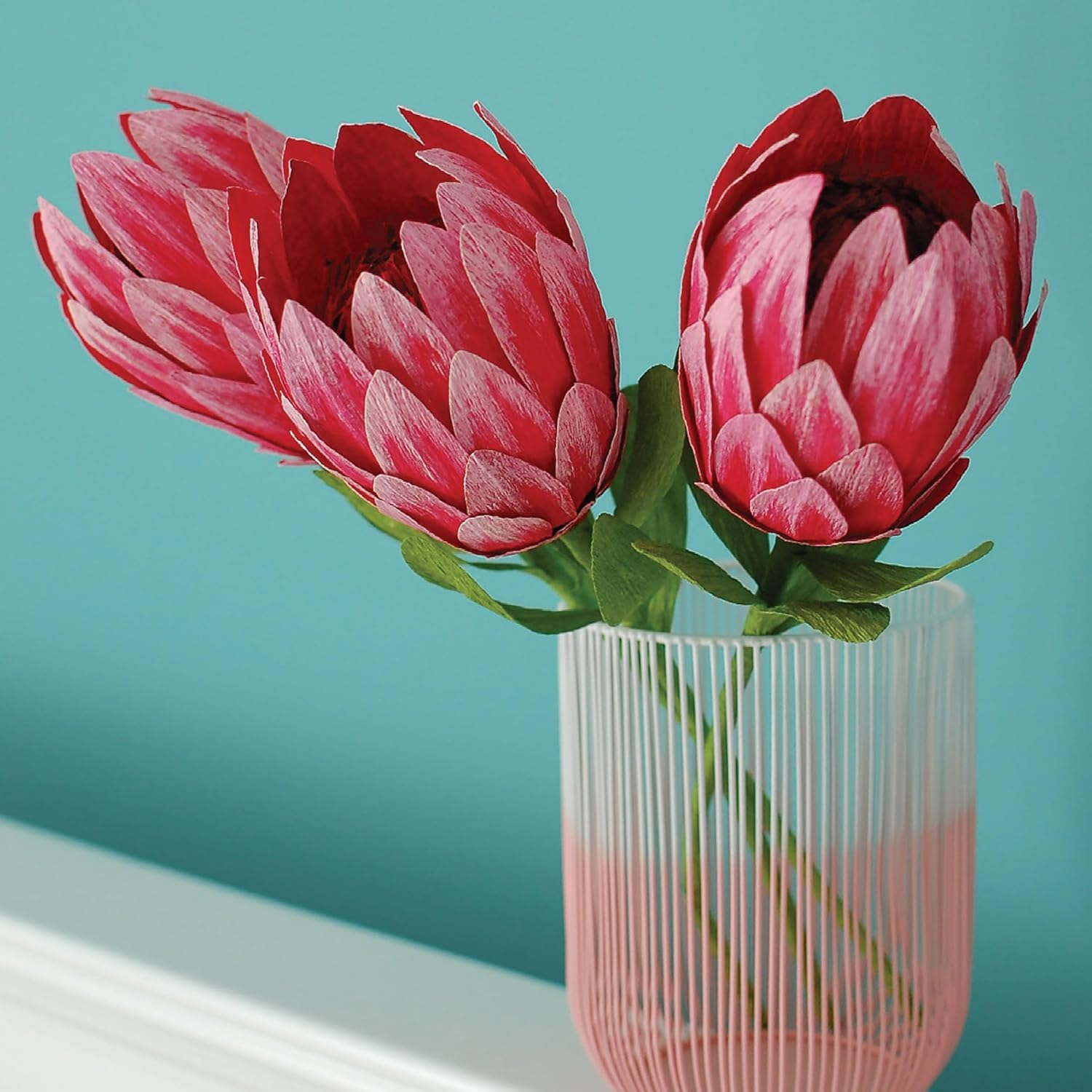 Craft Maker Paper Craft Flower Kit - DIY Flower Crafting for Adults - Paper and Tools Included - Easy-To-Follow Projects - Creative Arts and Crafts image number 1