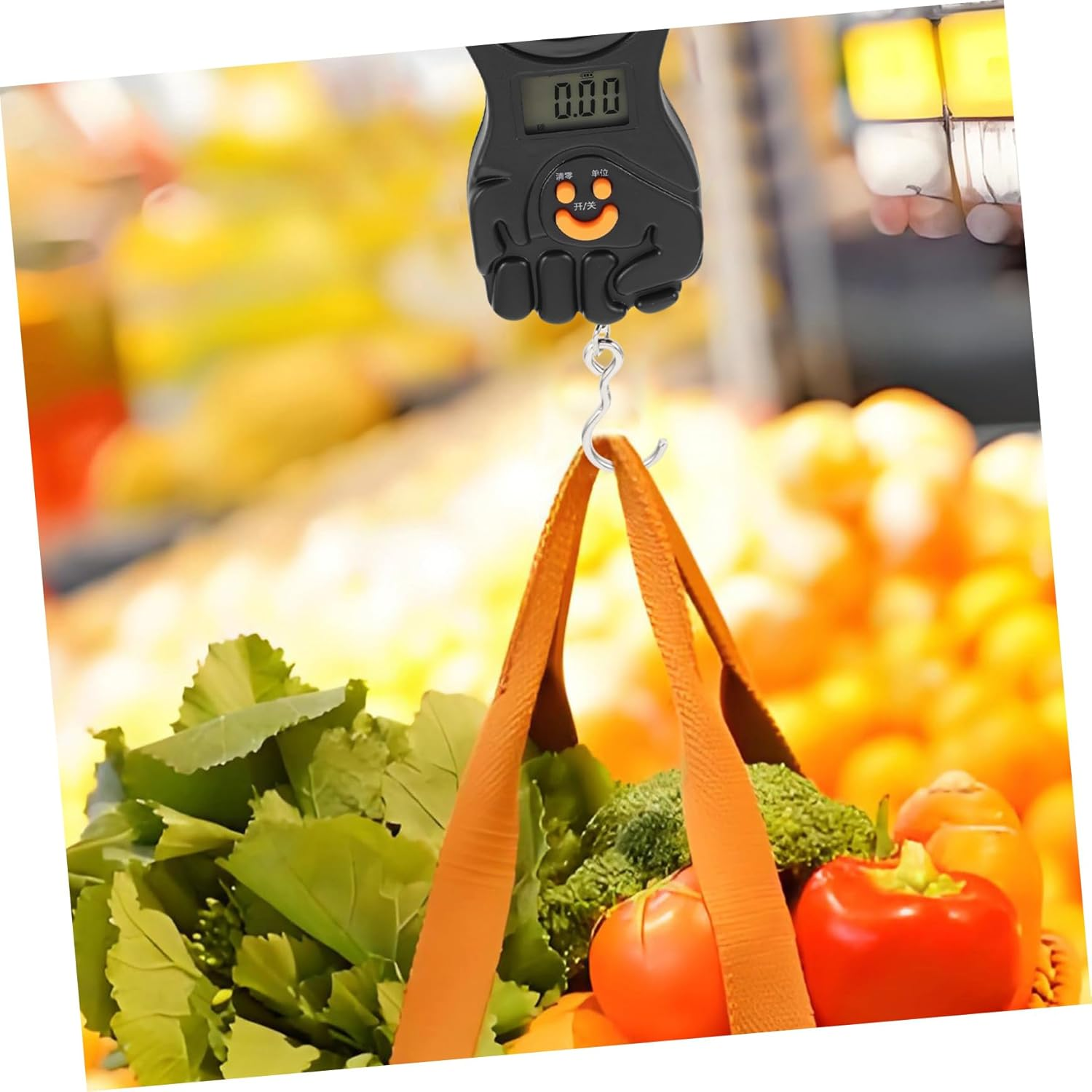 FRCOLOR Digital Handheld Luggage Scale Portable Precision Weighing Hook Scale for Travel Fishing and Kitchen Use Lightweight and Compact Design for Accurate Measurements image number 5